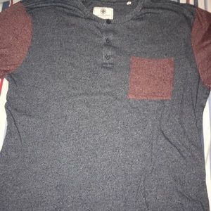 Navy Blue/ Red On The Byas Pocket Tee Shirt